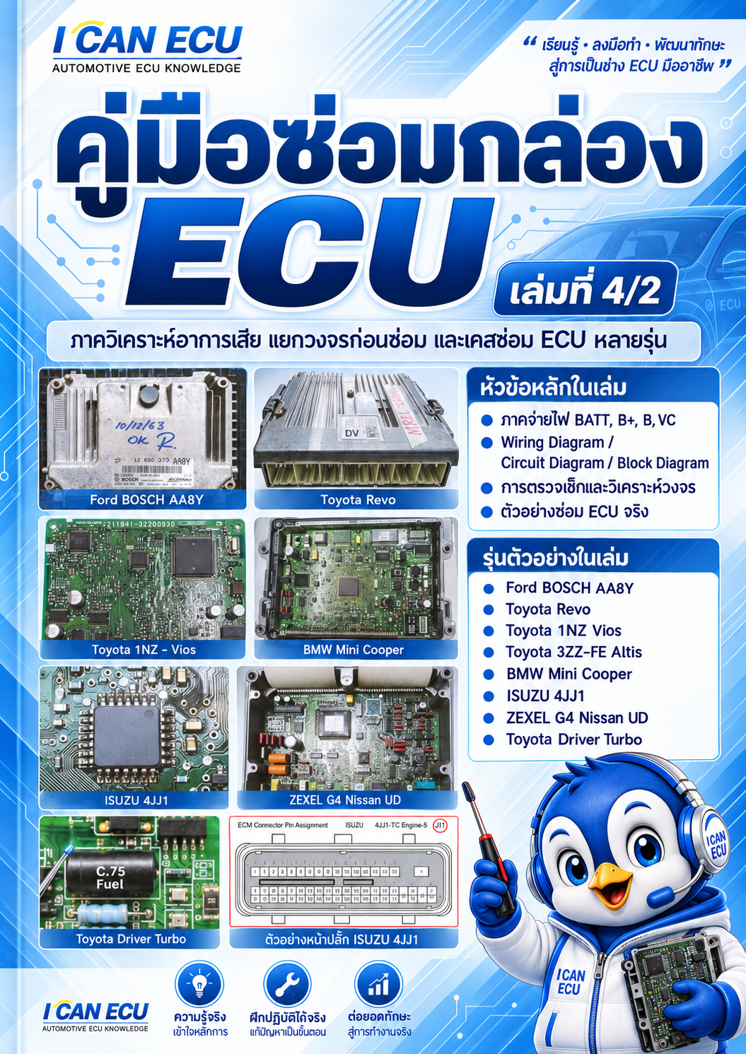 ปก คู่มือซ่อมกล่อง ECU เล่มที่ 4-2