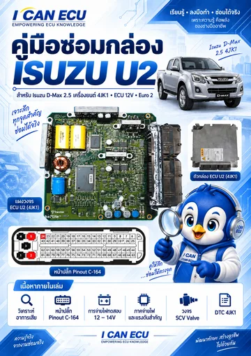 ปก คู่มือซ่อมกล่อง ECU Isuzu U2