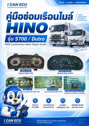 ปก คู่มือซ่อมเรือนไมล์ Hino